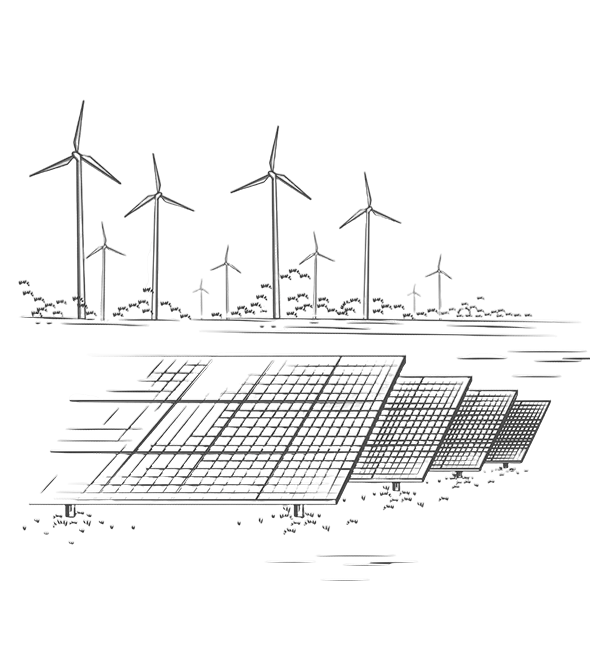 Solar and wind turbine