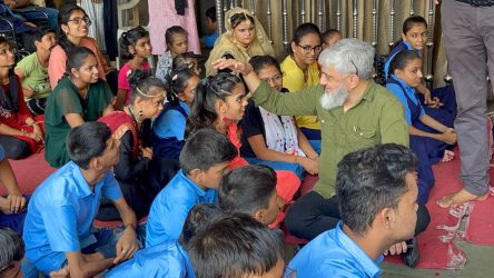 Dr. Faruk G. Patel was present as the chief guest at the admission ceremony of the disabled children’s school run by the Disabled Welfare Trust .