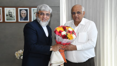 KP Group CMD Dr. Faruk G. Patel meets Gujarat CM Shri. Bhupendra Patel