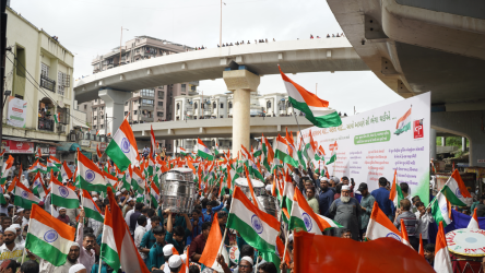 KP Group Organizes “Tiranga Samman Yatra” Surat, Gujarat