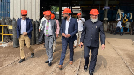 Welcomed Our guest, Mr. Eugene Mayne – Founder & Group CEO and Mr. Sanjeev Kumar Sinha – COO, Gas & Clean Energy of Tristar Group who visited KP Group’s Fabrication & Galvanization unit, Hybrid Park, Corporate Office and Head Office of KP Group.