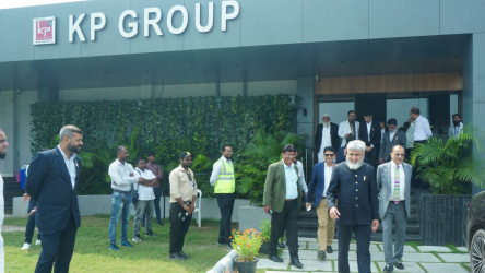 Welcomed Our guest, Mr. Eugene Mayne – Founder & Group CEO and Mr. Sanjeev Kumar Sinha – COO, Gas & Clean Energy of Tristar Group who visited KP Group’s Fabrication & Galvanization unit, Hybrid Park, Corporate Office and Head Office of KP Group.