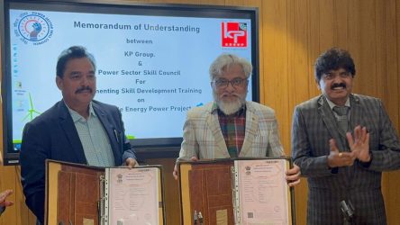 In a significant move towards skill development in wind power projects, the KP Group and Power Sector Skill Council (PSSC) have entered into a three-year MoU.