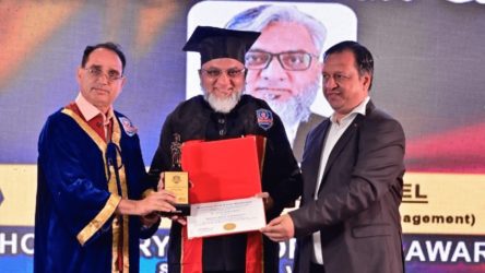 Dr. Faruk G. Patel honored with Honorary doctorate degree