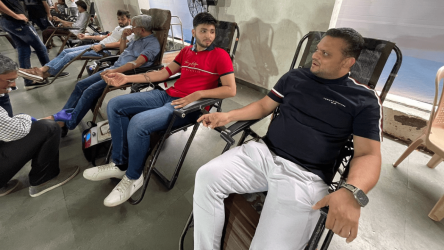 KP Group donated blood in Blood Donation camp of Rander Police, Surat.