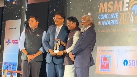 Dr. Faruk G. Patel attended the Divya Bhaskar-MSME Conclave & Awards 2024 to celebrate Gujarat’s most promising MSMEs. He also had a courtesy meeting with Shri Balvantsinh Rajput, Honourable Cabinet Minister, and Shri Sandip J. Sagale, IAS.