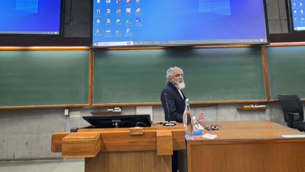 Dr. Faruk G. Patel of KP Group visited IIM Ahmedabad, engaging in discussions with Prof. Bharat Bhaskar and Prof. Sunil Maheshwari about education, entrepreneurship, and philanthropy.