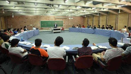 Dr. Faruk G. Patel, CMD of KP Group, gave a lecture at IIM Ahmedabad on ethics and values, highlighting their application in business and daily life. He also participated in a live Q&A session, answering students’ questions.