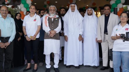 We celebrated Independence Day at KP House with Dr. Faruk G. Patel hoisting the flag and honored guests including Engg. Solaiman Mohammad AlQaraawi. The event was a tribute to our nation’s spirit and future.