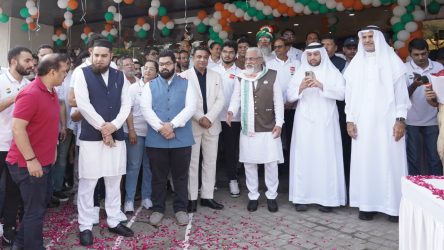 We celebrated Independence Day at KP House with Dr. Faruk G. Patel hoisting the flag and honored guests including Engg. Solaiman Mohammad AlQaraawi. The event was a tribute to our nation’s spirit and future.