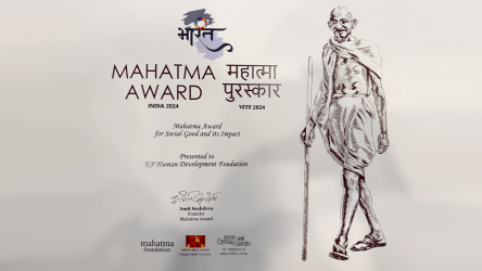 KP Human Development Foundation was awarded the prestigious “Mahatma Award India 2024 “ for Social Good and Impact.