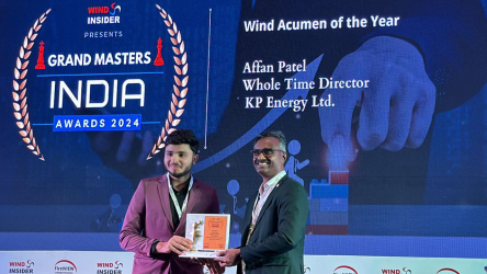 KP Human Development Foundation is proudly awarded as Company of the Year: CSR Commitment, KP Energy Limited as Business Excellence Awards – Company of the Year: EPC Solutions in Wind and Mr. Affan Patel, Whole Time Director as Wind Insider Grand Masters Awards 2024 – Wind Acumen of the Year