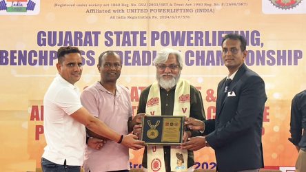 KP Group was honored to support the Gujarat State Powerlifting, Benchpress & Deadlift Championship, organized by Sports Association of Gujarat (FDN), Surat City Police & VNSGU.