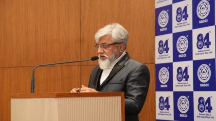 Dr. Faruk G. Patel, the CMD of KP GROUP, inaugurated Udyog 2024, an event hosted by SGCCI, commemorating 84 years of success. KP Group is also taking part in Udyog 2024.