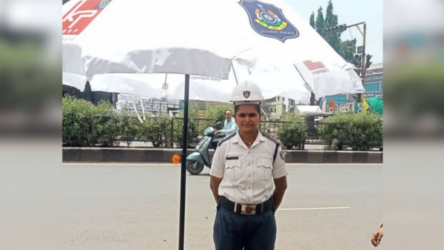 KP Human Donated 100 Umbrellas to protect Traffic Police from Sunrays