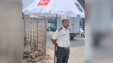 KP Human Donated 100 Umbrellas to protect Traffic Police from Sunrays